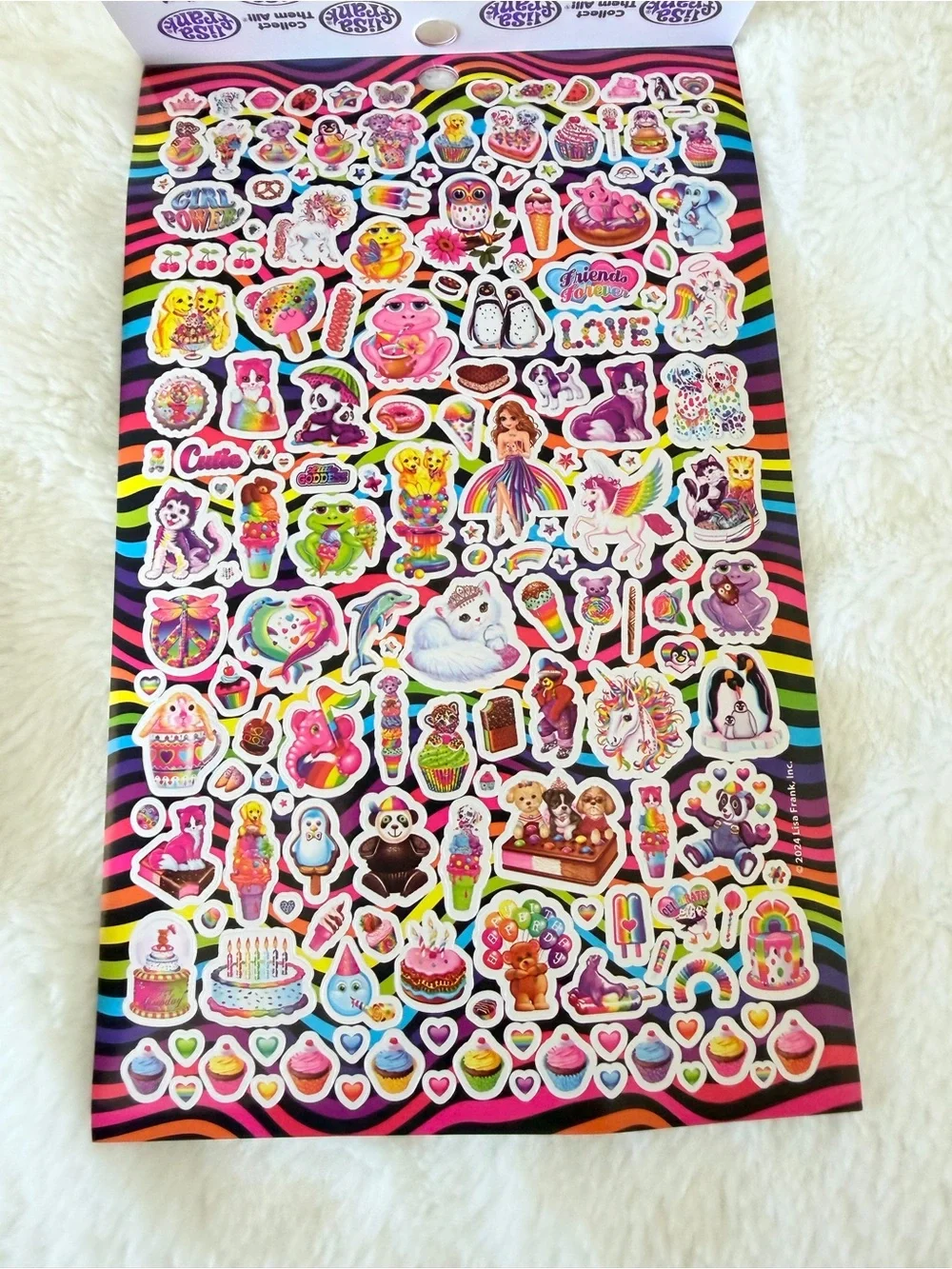 Lisa Frank 600+ Sticker Book Set of 2 – Brand New - 90s Y2K - Stationary Rainbow